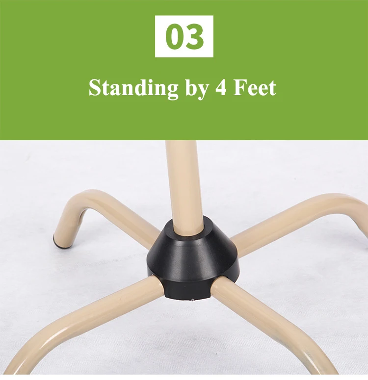 Simple Assembled Coat Rack Multi-Functional Stainless Steel Floor Stand Household Clothes Hanger for Bedroom and Living Room