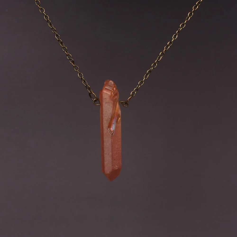 Женское колье Друза с искусственным кристаллом фиолетовое ожерелье античная