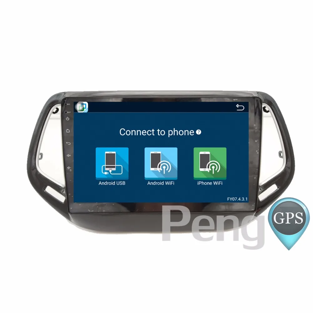 Android 6 0 Системы радио 10 2 дюймов HD Экран автомобиля gps навигация dvd плеер для JEEP Compass