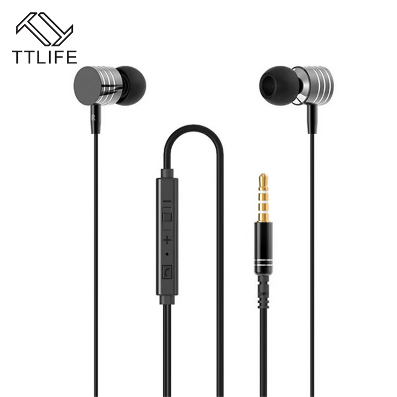 TTLIFE Спортом Бег Стерео Наушники Проводные Наушники-Вкладыши mp3 С Шумоподавлением