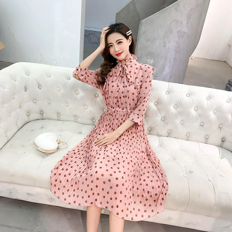 Шифоновое платье для женщин сезон лето женская одежда халат Femme элегантное