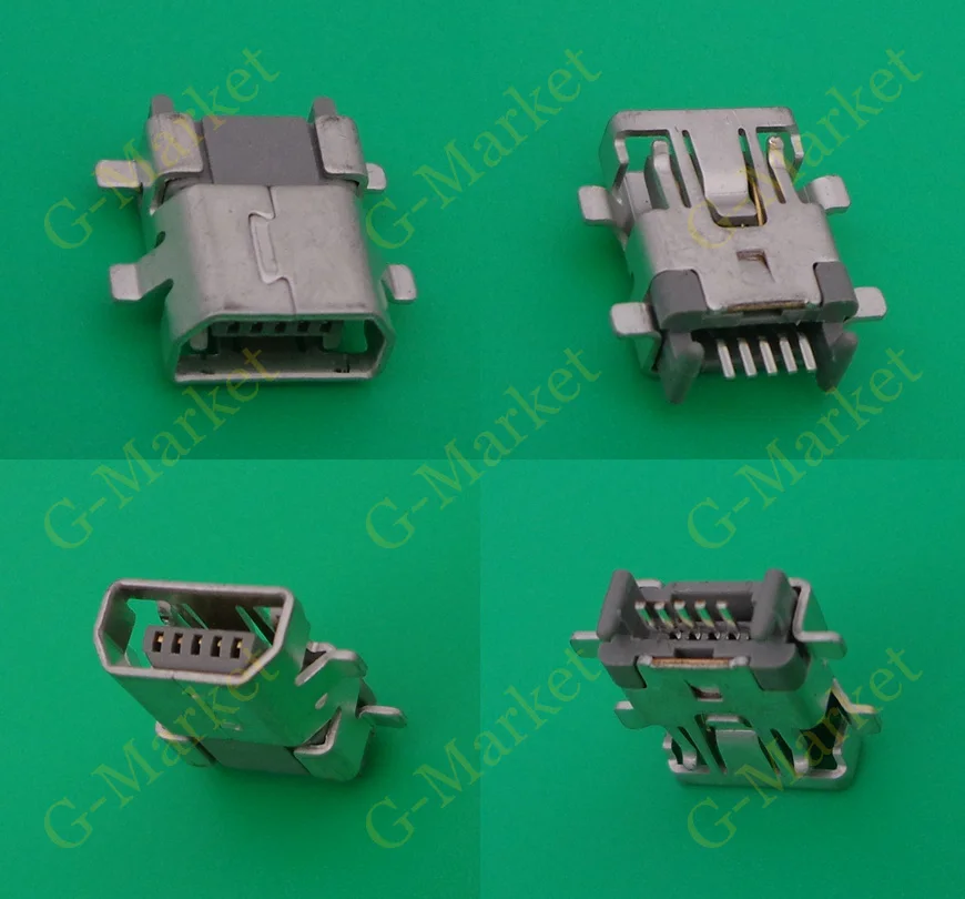5 контактный разъем Micro Mini USB для MP3 MP4 MP5 Phone Tablet PC Netbook 50X|pc pin|mp3 mp3mp3 jack |