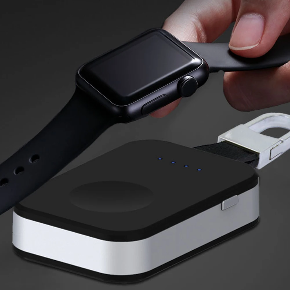 Внешний аккумулятор для Apple watch портативный брелок беспроводное магнитное