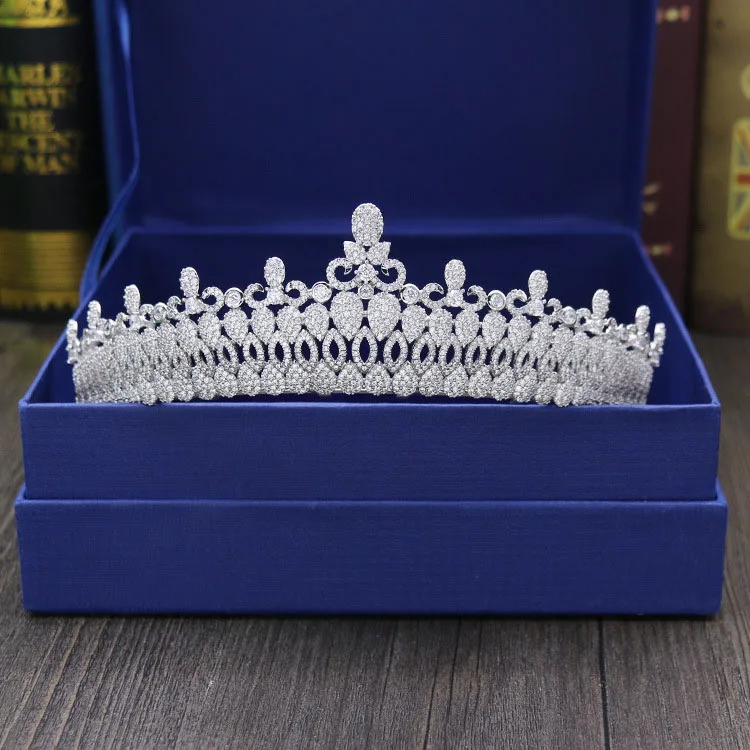 SLBRIDAL винтажная подвеска в форме зуба прозрачный кубический циркон свадебная