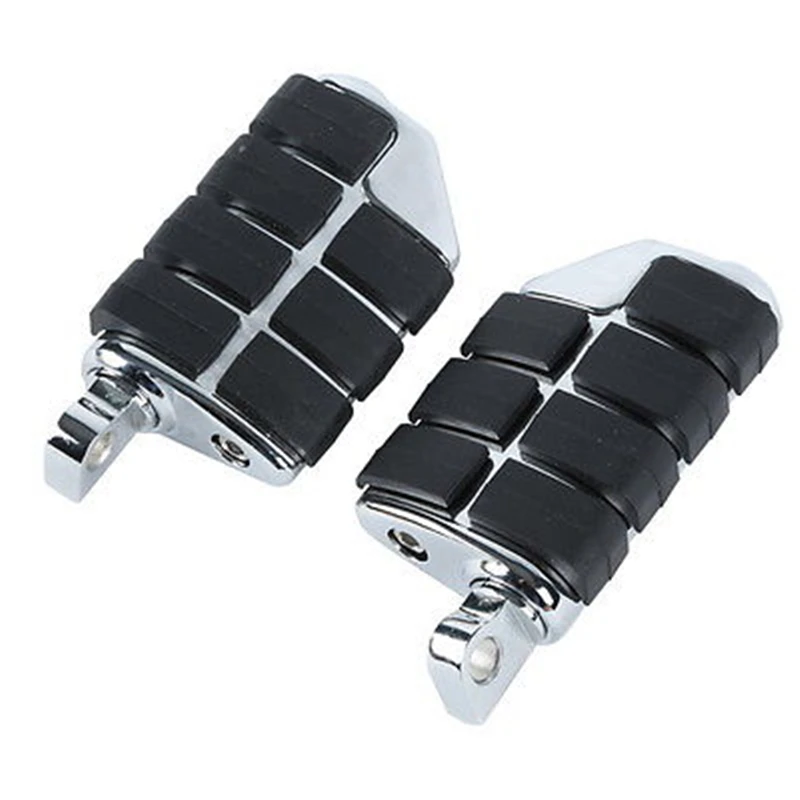 2x Foot Pegs Универсальный 1 1/" Регулируемые подножки для ног+ короткие Угловые зажимы для Honda Kawasaki Suzuki Yamaha Harley мотоцикл - Цвет: 2x Foot Pegs