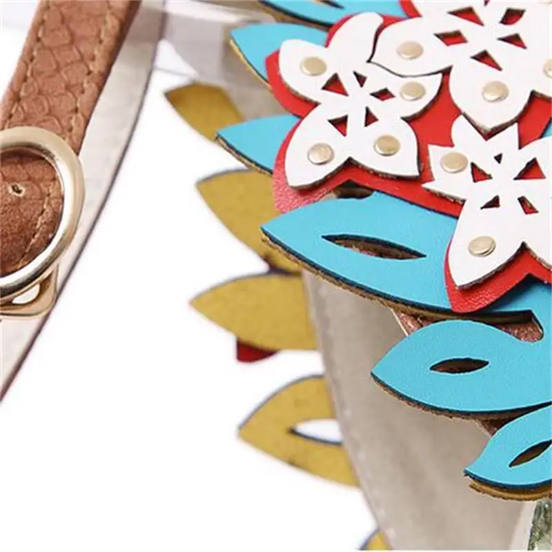 MoBeiNi Новое поступление Модные женские сандалии цветные Переводные картинки