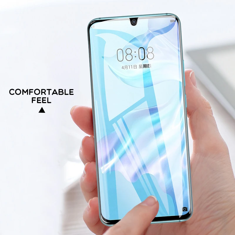 Полное покрытие для huawei Y7 Prime Y9 Y6 Pro P30 Lite P30Pro мягкая Гидрогелевая пленка для Honor 8A Pro 8X защита экрана(не стекло
