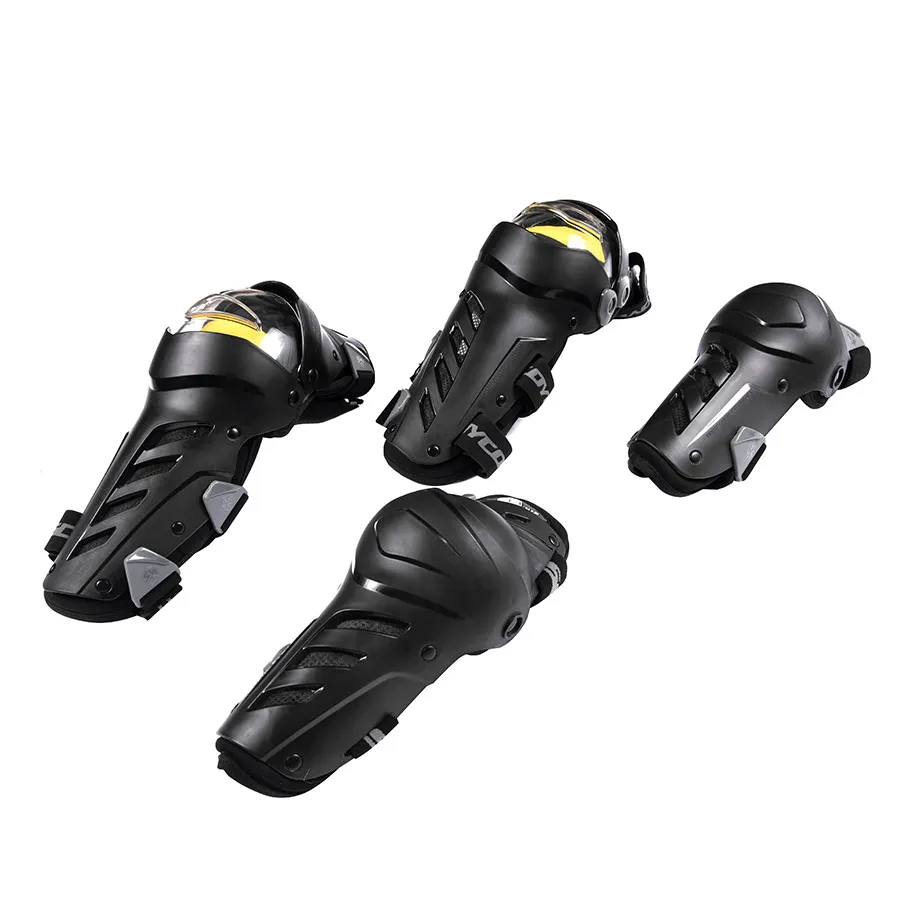 knee elbow guard SCOYCO наколенники и налокотники для мотоциклов, 4 шт. внедорожная Защита корпуса из поликарбоната, сертификация CE, локомотив, Противоударная Защитная Экипировка - Цвет: knee elbow guard