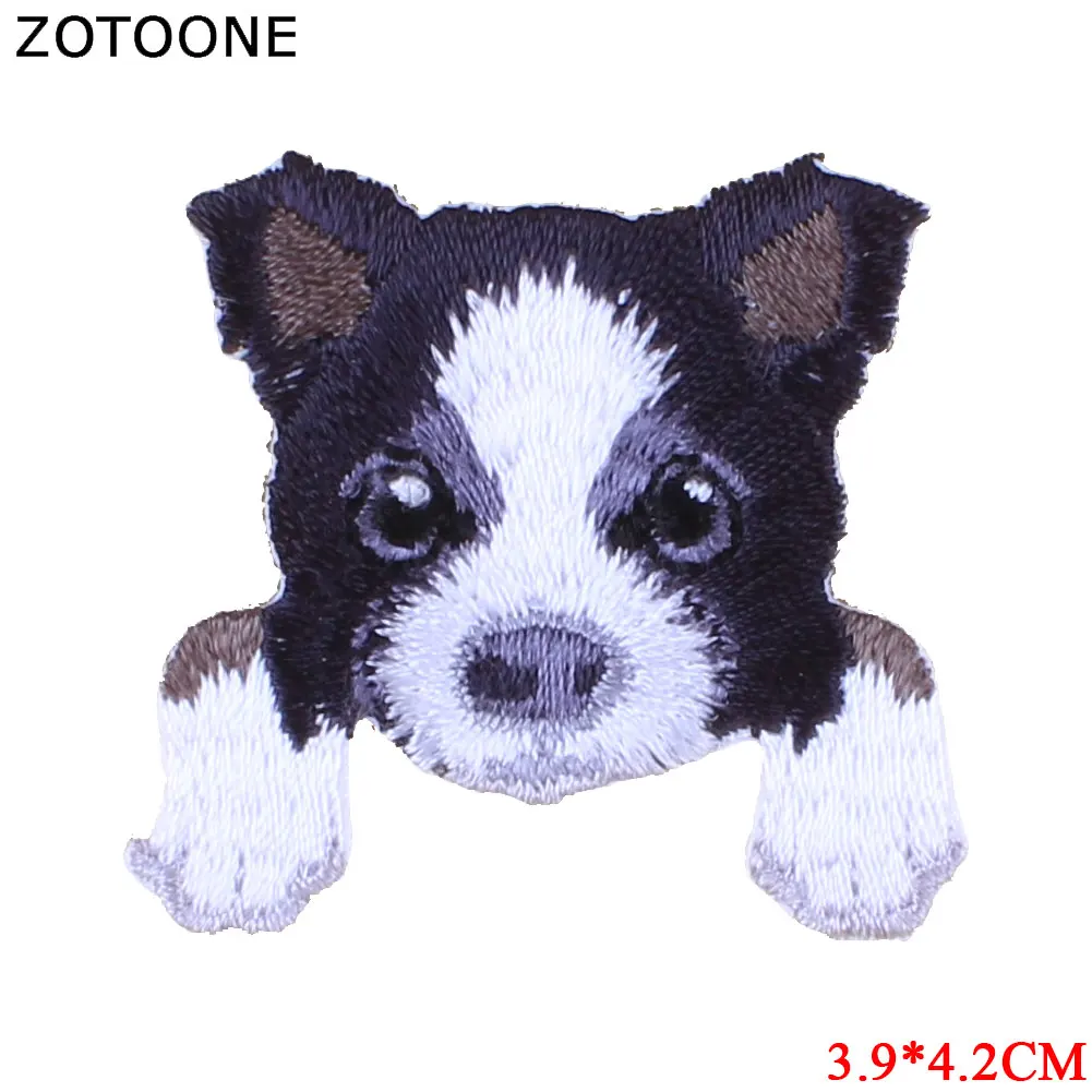 Милая нашивка ZOTOONE для чихуахуа Сиба-собаки с утюгом детской одежды нашивки