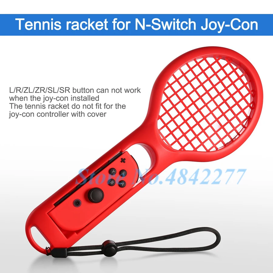 Теннисная ракетка 2 шт. аксессуары для переключателей Joycon держатель с ручкой из