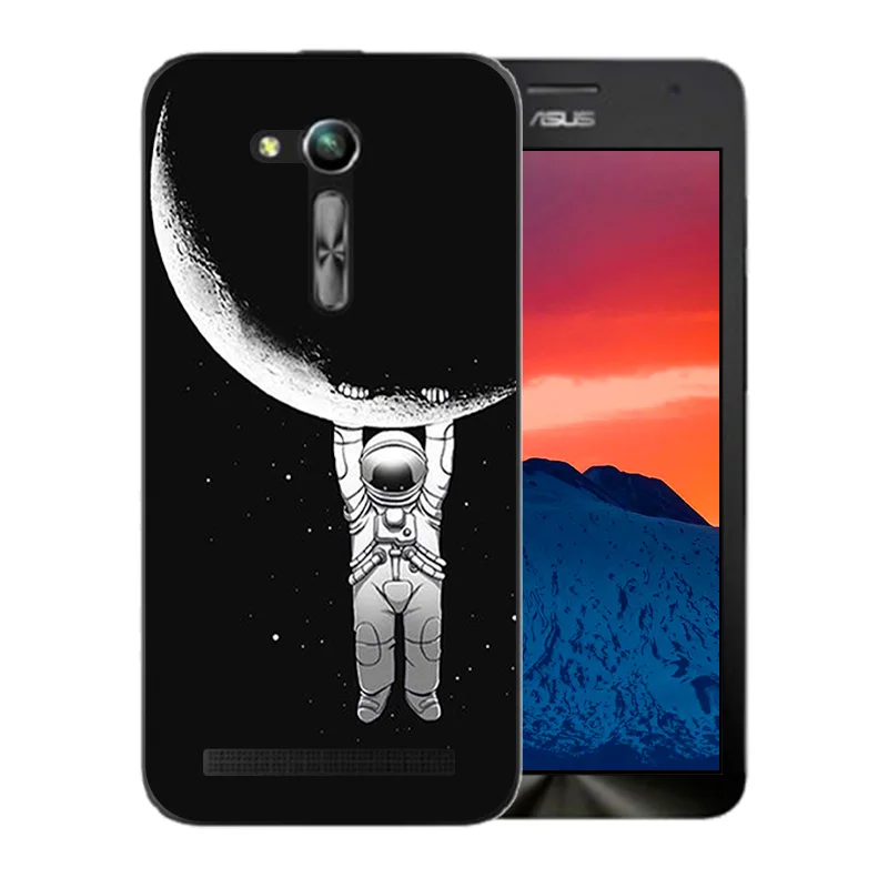 4 5 дюйма для Asus ZB450KL чехол телефона с рисунком космическая Луна Zenfone GO 2nd Gen ZB452KG