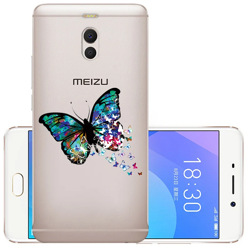 Fanatu ТПУ Meizu M6 Note M721H силиконовый чехол для телефона 5," Meizu M6 Note Мягкий защитный чехол для задней панели m 6note чехол с изображением цветов - Цвет: WCD