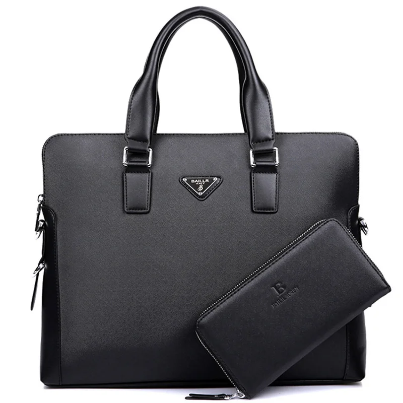 Мужской деловой портфель кожаные компьютерные сумки для мужчин сумка через