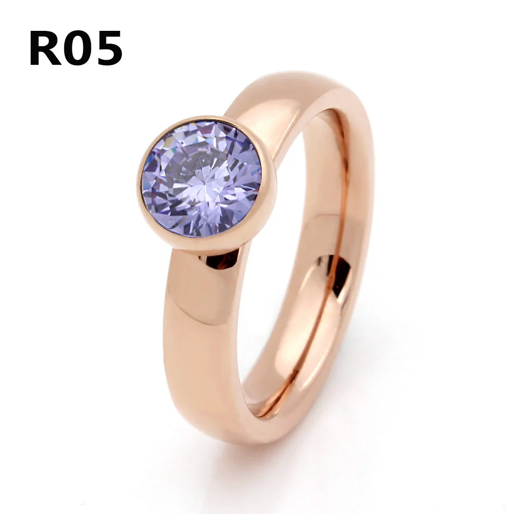 2017 модные элегантные ювелирные изделия покрытое розовым золотом кольцо с