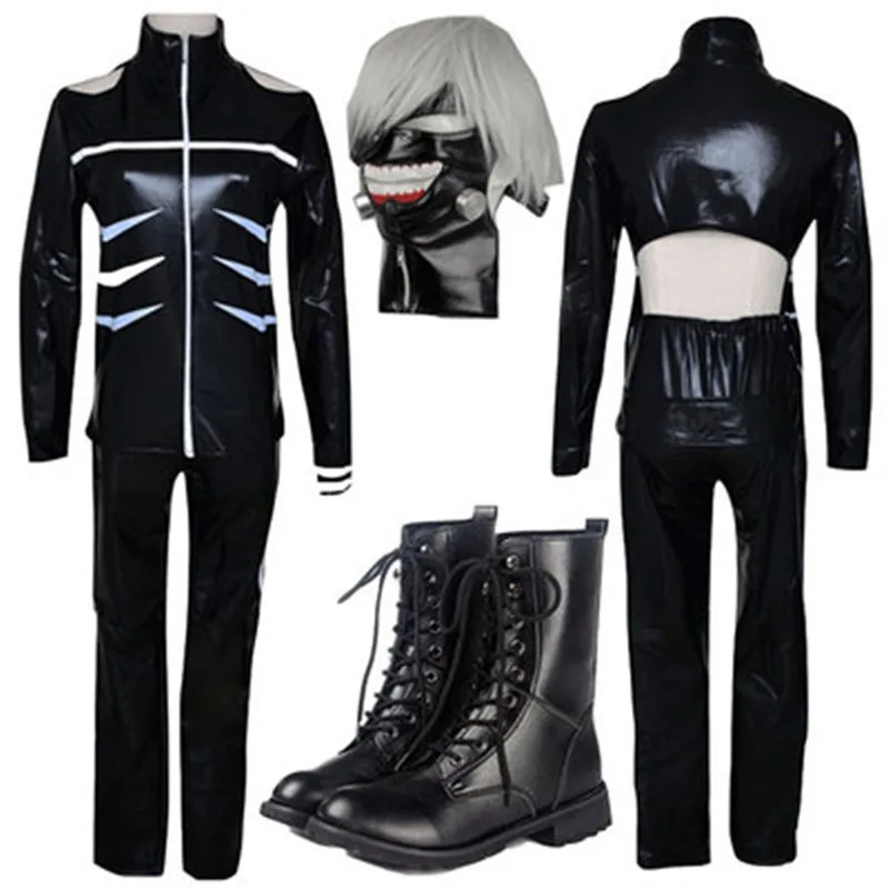 Японское аниме Токийский Гуль карнавал на Хэллоуин Косплей Костюм канеки Кен