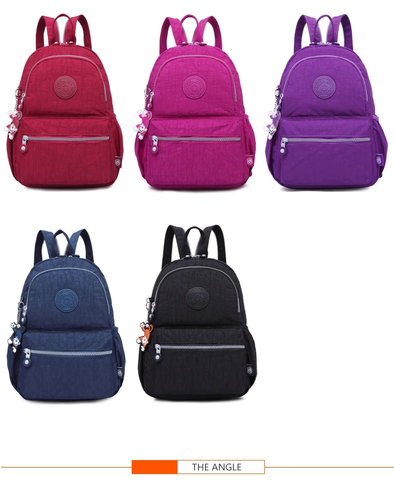 TEGAOTE маленький мини-рюкзак для девочек-подростков, Infantil, рюкзаки, Bolsas Mochila Feminina Escolar, Одноцветный нейлоновый женский рюкзак для путешествий