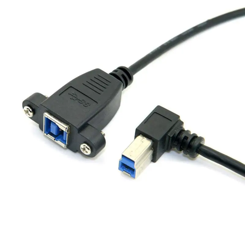 40 см USB 3 0 крепление на заднюю панель B Тип Женский правый угловой 90 градусов