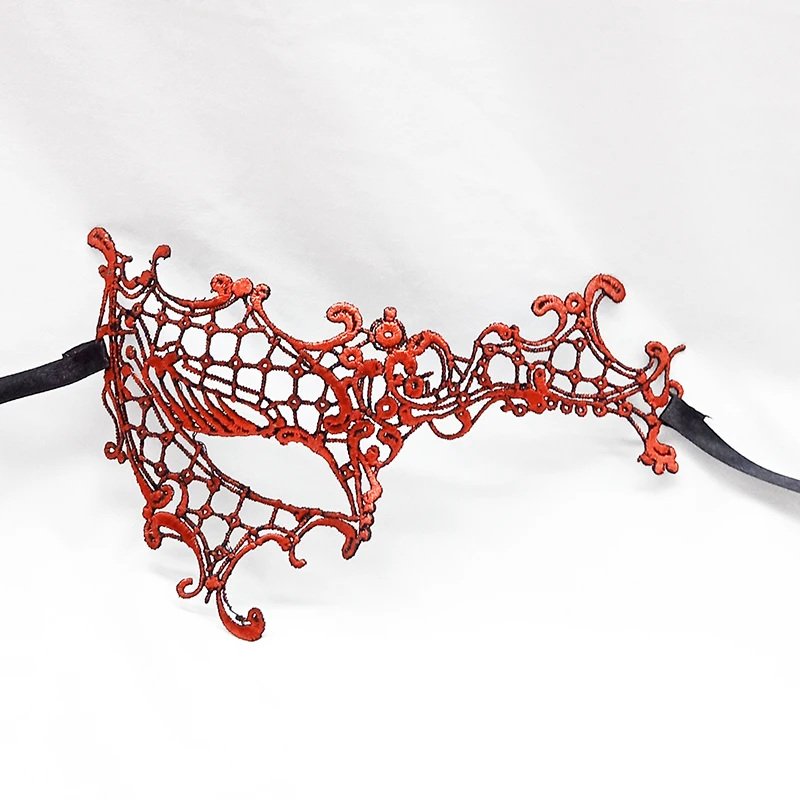 Открытые Сексуальные Кружевные маскарадные маски с одним глазом для карнавала