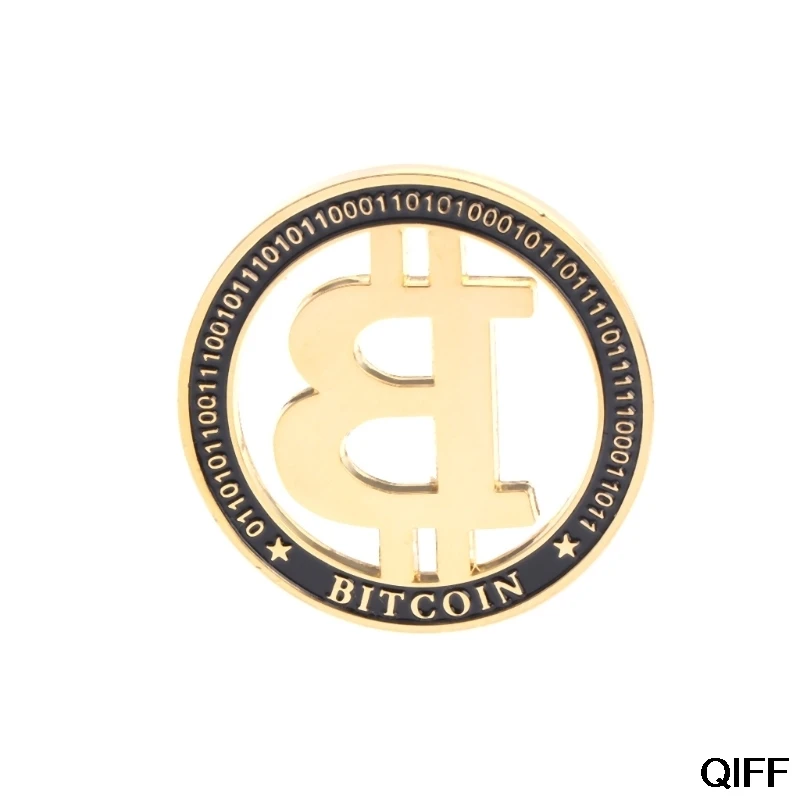 Памятная монета позолоченные полые Биткоин BTC для сувенирной коллекции искусства May06