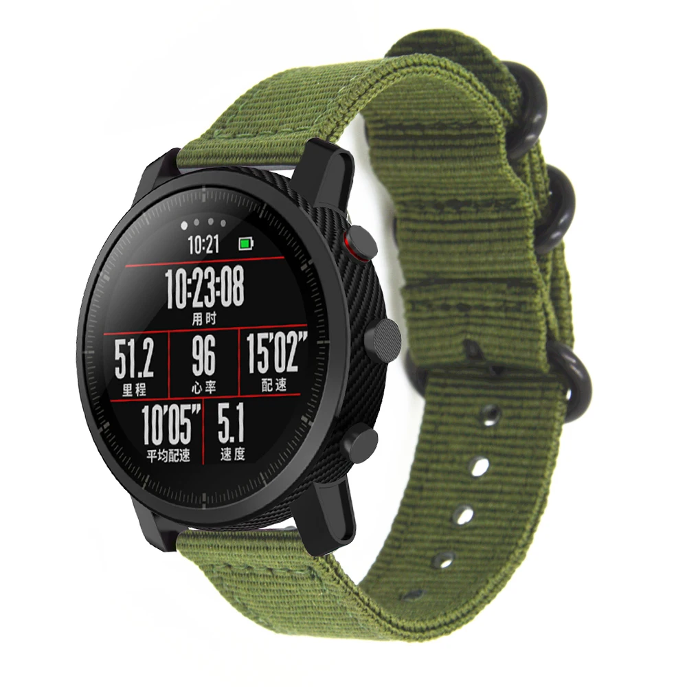 Для Xiao mi Hua mi AMAZFIT strato 2 Pace ремешок Тканые нейлоновые петли Смарт-часы mi пульсометр gps спортивный браслет полосы