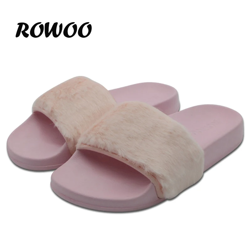 Повседневные тапочки модная зимняя женская домашняя обувь с открытым носком