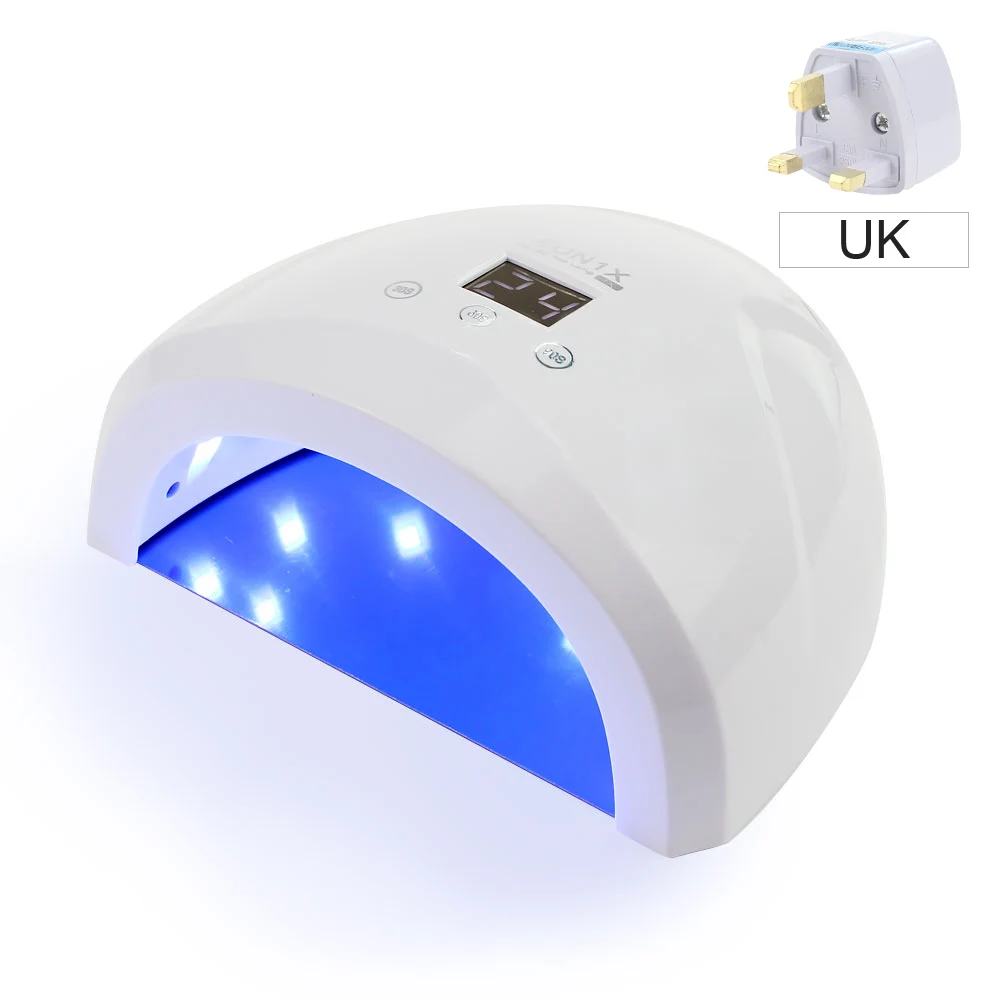 UK plug Sun1X УФ лампа для маникюра Лак для ногтей светодиодный свет с 365nm 36 Вт отверждения гель Сушилка для ногтей лампа машина инструменты для ногтей - Цвет: UK plug