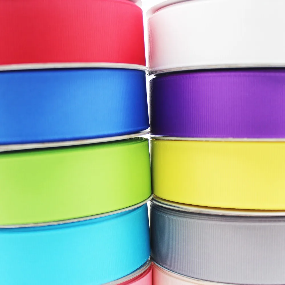 Лента для волос Grosgrain белая черная красная винная 6 9 16 22 25 мм 3/8 дюйма 5/8 1 дюйм