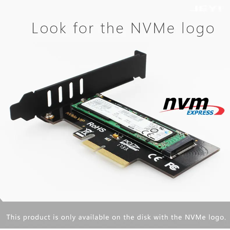 JEYI SK4 Pro M.2 NVMe SSD NGFF к PCIE X4 адаптер M ключ интерфейсная карта Suppor PCI Express 3,0x4 2230-2280 Размер m.2 полная скорость