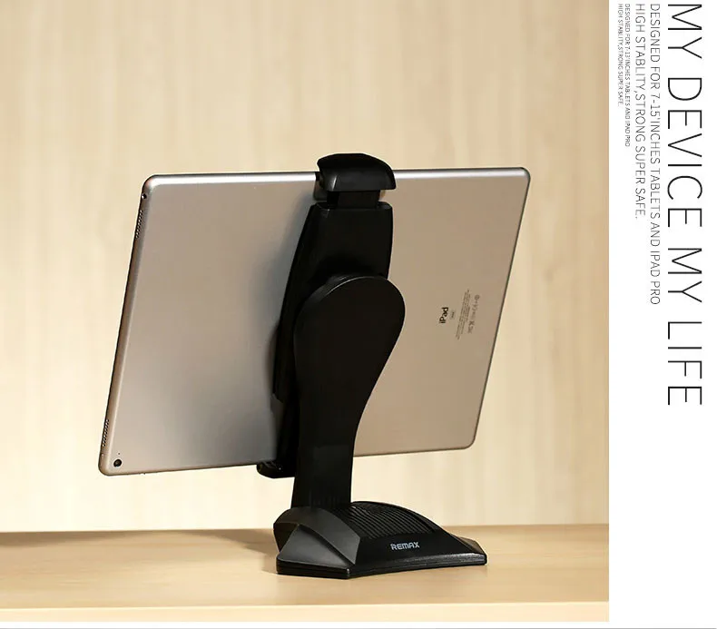 Remax Настольная подставка держатель для iPad Mini 2 3 4/Air 1 2 samsung Aigo lenovo 7-15 дюймов планшет стабильная силиконовая основа противоскользящая