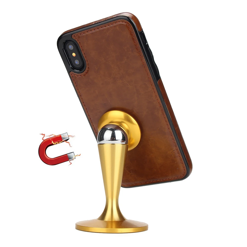 Для Coque Apple IPhone X 5.8 &quotроскошные 2 в 1 Разделение кожаный чехол для Fundas iPhone держателя
