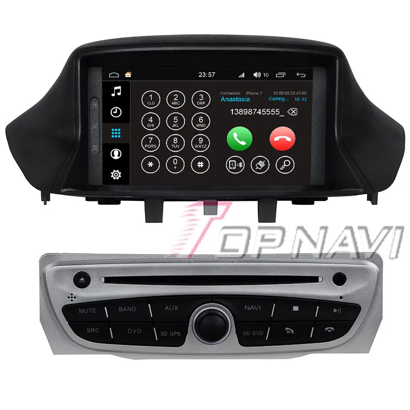 Topnavi Восьмиядерный S200 Android 8 0 автомобильный DVD мультимедийный плеер для Megane III