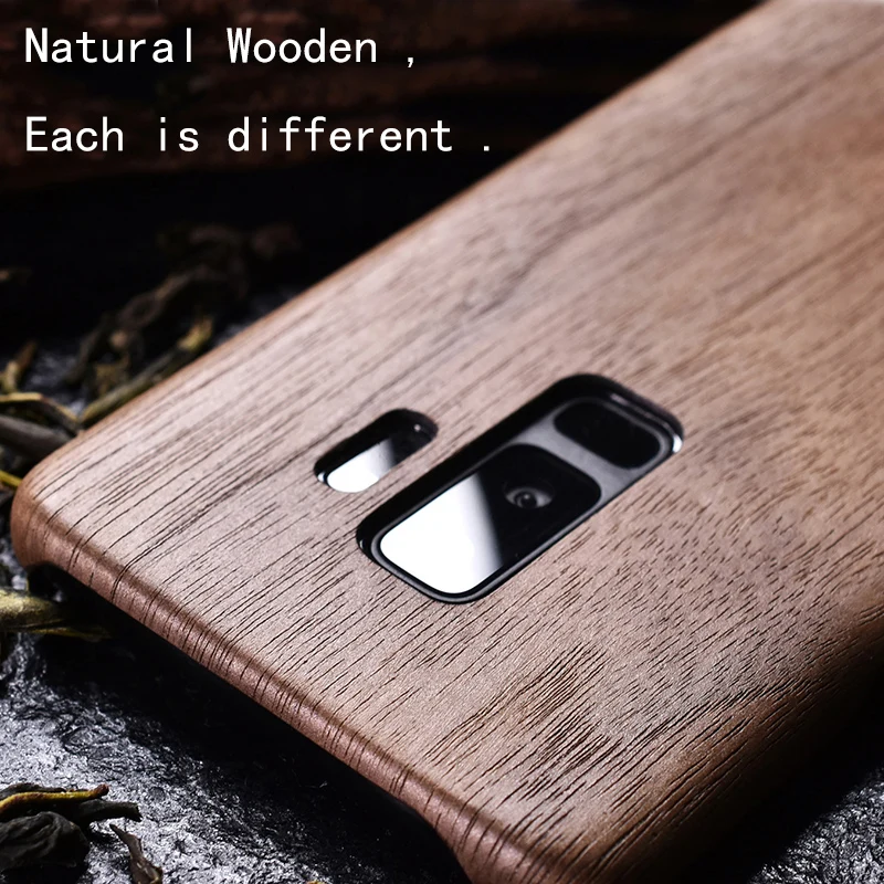 Чехол из натурального дерева для Samsung S9 Plus S9plus чехол