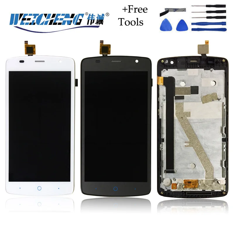 ЖК дисплей 5 дюймов для ZTE Blade L5 Plus + сенсорный экран в сборе с рамкой zte plus
