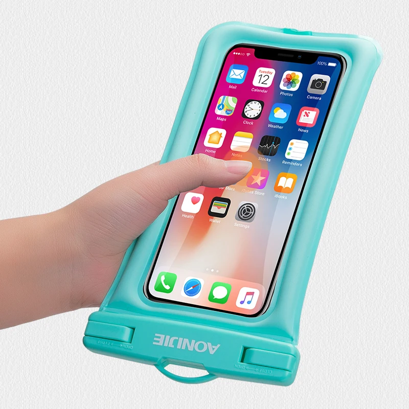 AONIJIE водонепроницаемый чехол для телефона Floatable сухая сумка Iphone плавания Tekking