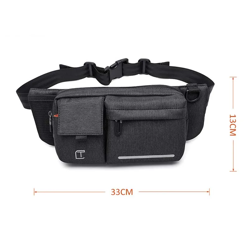 

Tangcool 906 Men Waist Pack Functional Waterproof Travelling Fanny Pack Belt Bum Bag Male Mobile Phone Wallet Pouch Bags