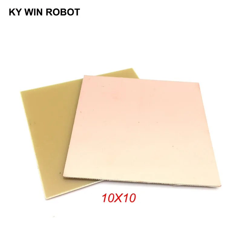 

1 pcs FR4 PCB 10*10cm Single Side Copper Clad plate DIY PCB Kit Laminate Circuit Board 10x10cm 100x100x1.5mm