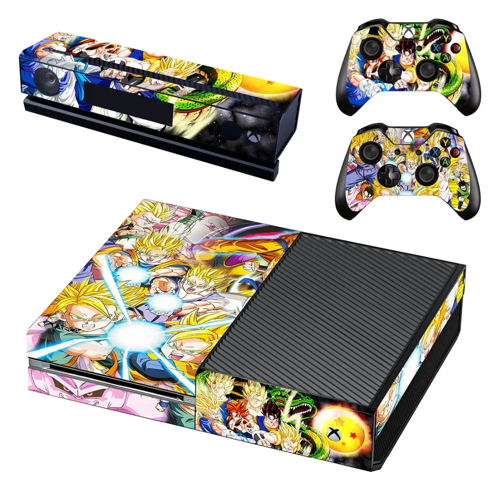 DRAGON BALL Z виниловые наклейки для кожи наклейка для Xbox One консоли и Kinect и 2 контроллера