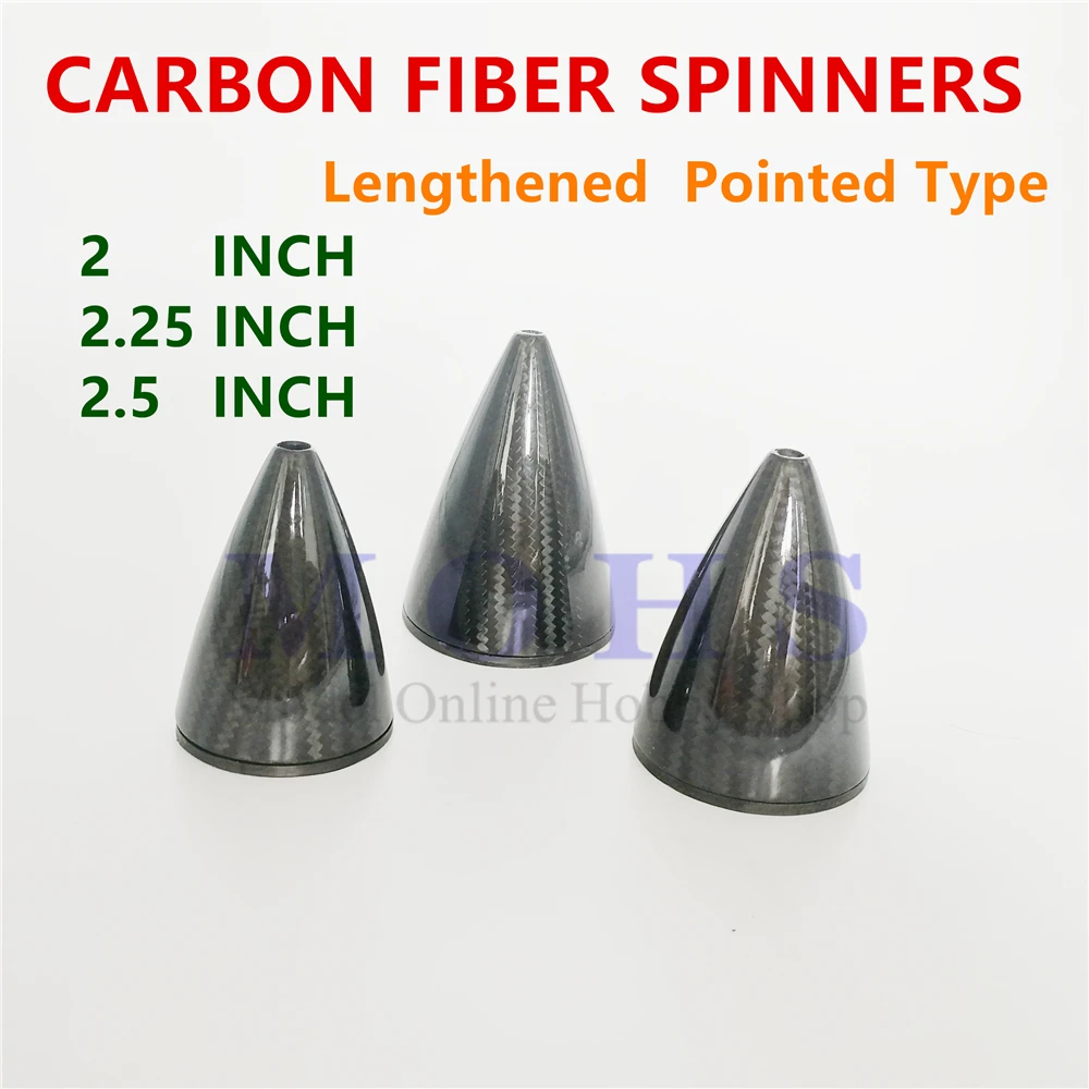 Заостренная форма полностью углеродное волокно 2 25 5 дюйма удлиненные Спиннеры