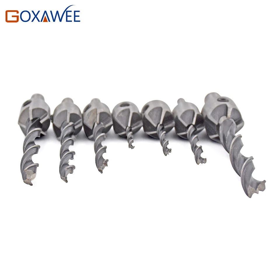 Набор сверл GOXAWEE для зенковки комплект из 7 насадок быстрорежущей стали с 5