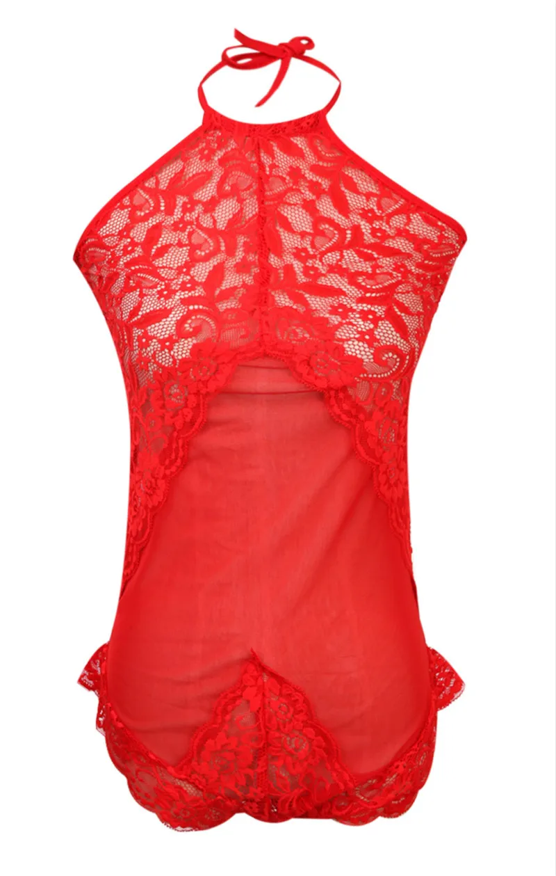 Сексуальное женское цветочное вязаное крючком Сетчатое кружевное белье Боди