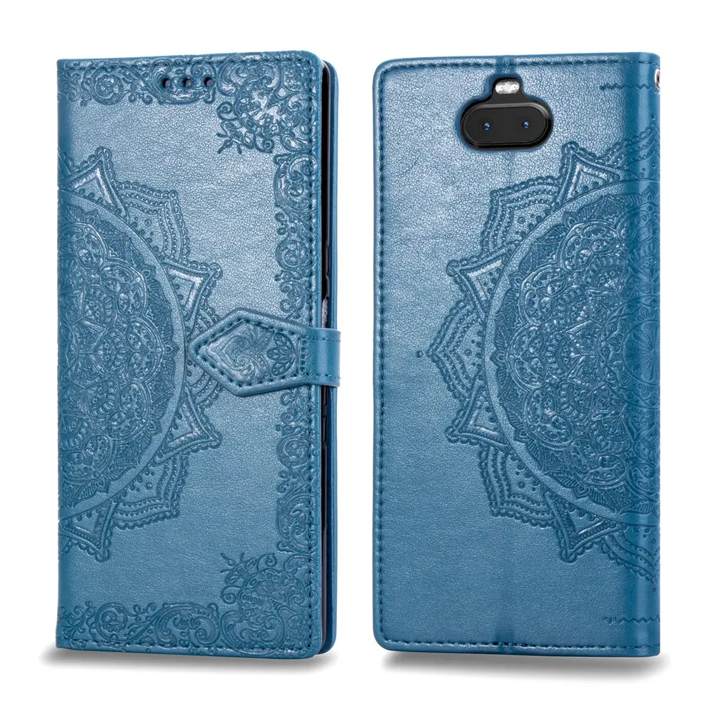 For Sony X83 case Flip Leather Mandala Flower Phone Case Cover Coque | Мобильные телефоны и аксессуары