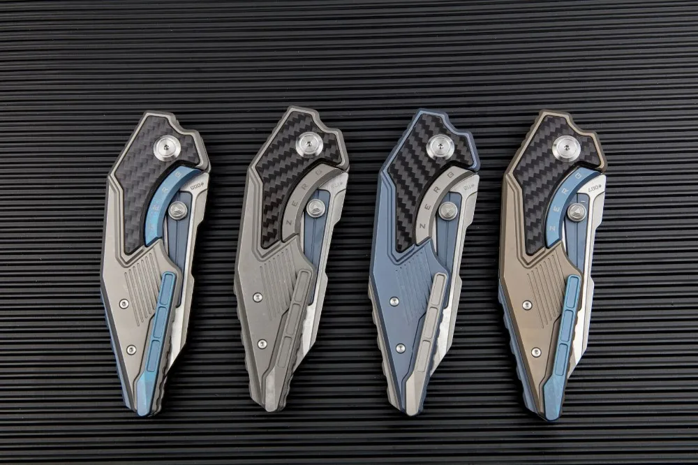 Maxace Zerg складной нож M390 лезвие углеродная волоконная вставка