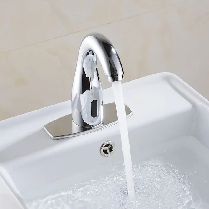 Водосберегающий умный инфракрасный автоматический датчик кран с бесплатной