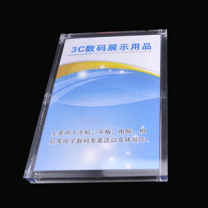 Cell Mobile Phone Tablet pc Retail Store Price Holder Labels Stand Acrylic Poster Holders Shelf for brand specialty store