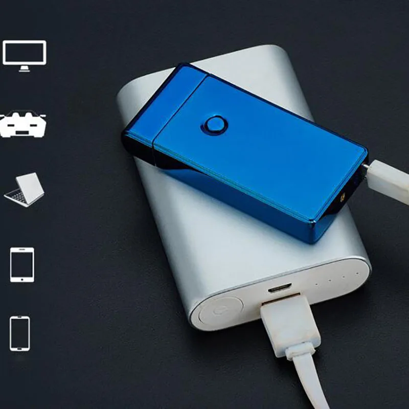 Двойная импульсная кросс дуговая USB перезаряжаемая Зажигалка для сигар