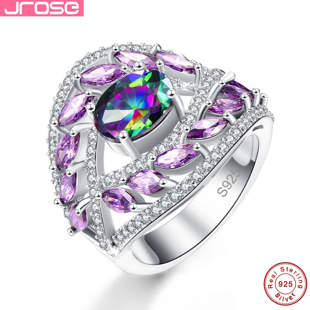 Фото Хит продаж кольца из настоящего серебра 925 пробы Jrose роскошные ювелирные изделия Хит продаж кольца из настоящего серебра 925 пробы Jrose роскошные ювелирные изделия