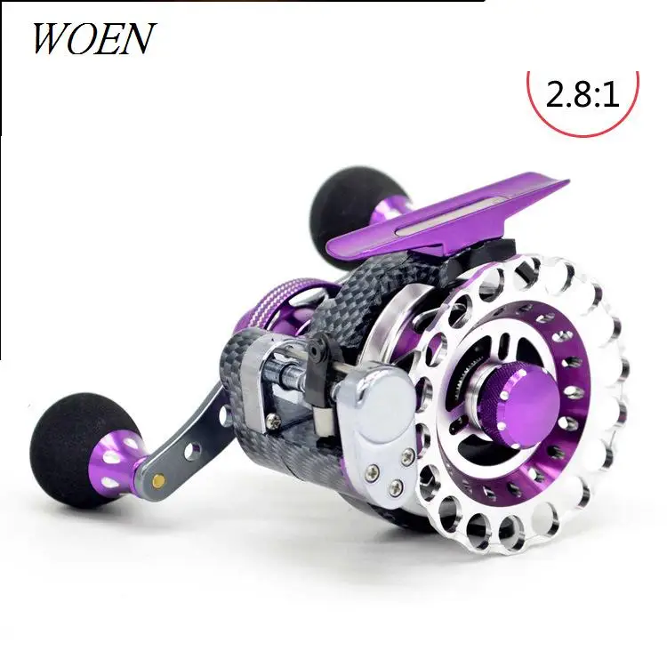 WOEN New PXF65 CNC Full Metal Micro lead Raft Reels High speed ratio 2.8:1 Fishing wheel | Спорт и развлечения