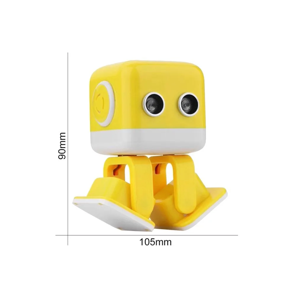 Интеллектуальный светодиодный робот WLtoys Cubee F9 с двойным режимом управления и ультра-звуковым датчиком дистанционного управления, детский игрушечный робот для танцев