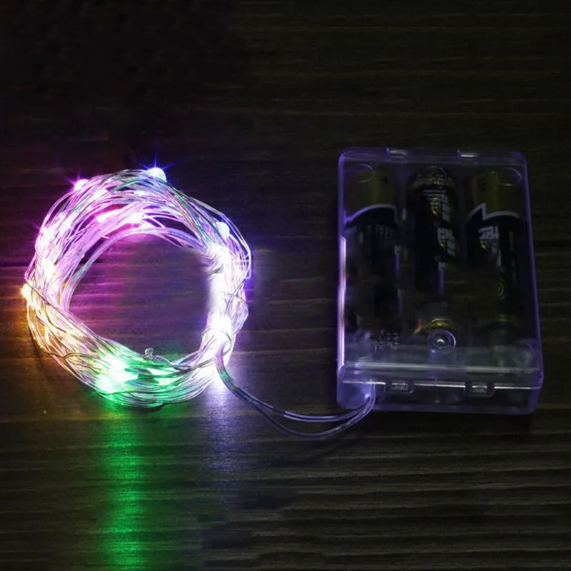 3M Copper Silver Wire LED String lights Waterproof Holiday lighting For Fairy Christmas Tree Wedding Party Decoration | Дом и сад