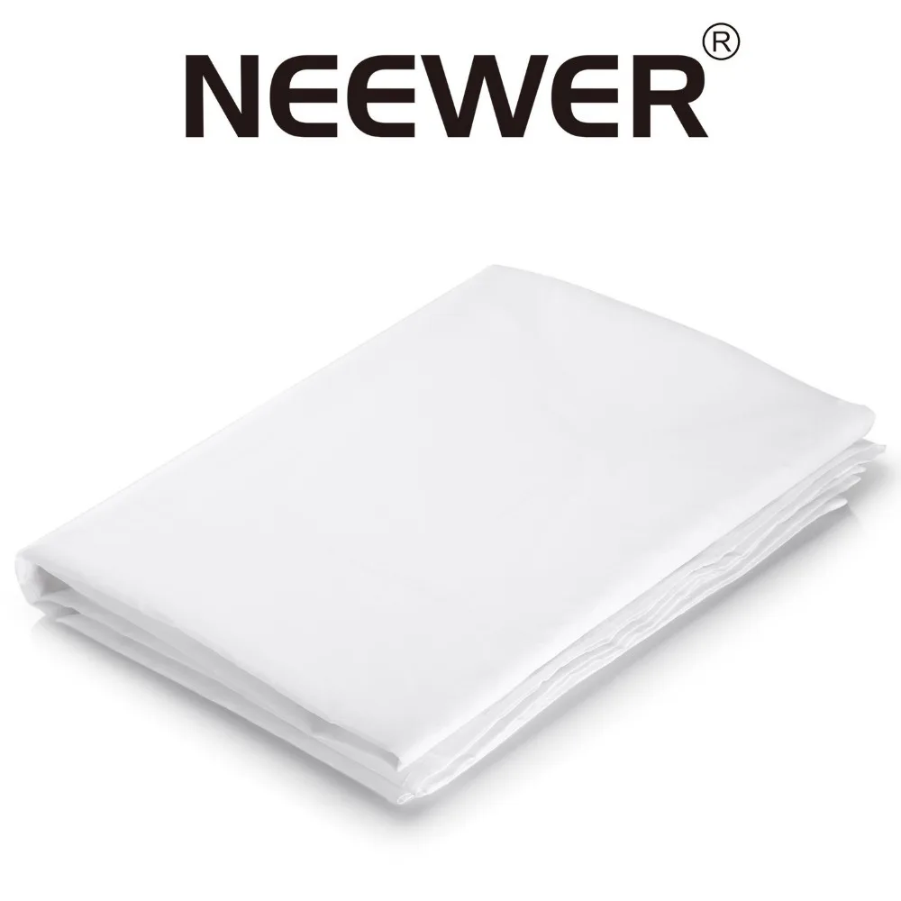 Neewer 1 8 м х 5 полиэстер шелк Белый бесшовная диффузионная ткань для фотографии